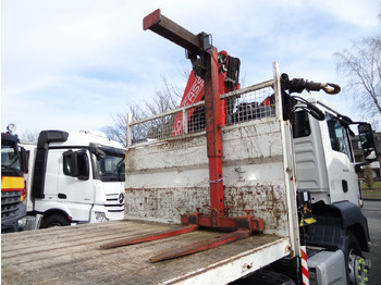 Dropside/ Flatbed truck, Crane truck MAN TGS 26.320 6X4 BB mit Kran Fassi F175: picture 3