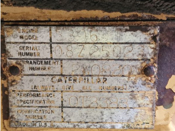 Engine for Construction machinery Caterpillar 3306DI Grader Spec Engine (Plant): picture 2