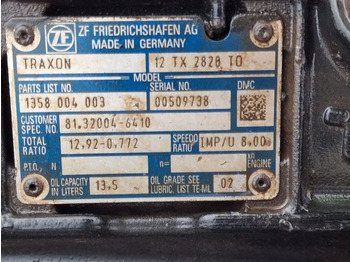 Gearbox ZF Traxon 12TX2820TO MAN Spec Gearbox: picture 2 Gearbox ZF Traxon 12TX2820TO MAN Spec Gearbox: picture 2