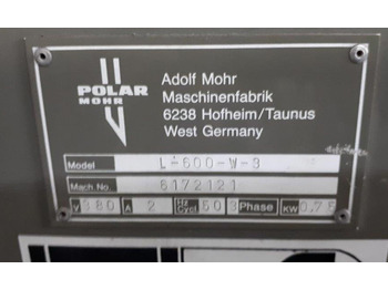 Printing machinery Pilelifter Polar Mohr L 600-W-3 with tub: picture 2 Printing machinery Pilelifter Polar Mohr L 600-W-3 with tub: picture 2