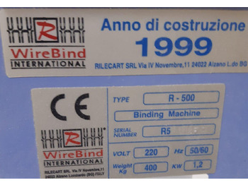 Binding machine Ring binder and calendar binding machine Rilecart R-500: picture 3