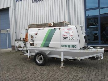 Stationary concrete pump
