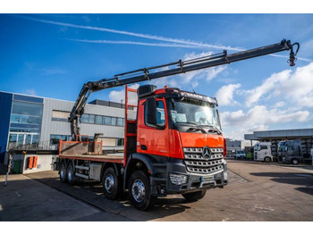 Dropside/ Flatbed truck, Crane truck Mercedes AROCS 3243+HIAB XS211 EP5 HI DUO /5 X: picture 2