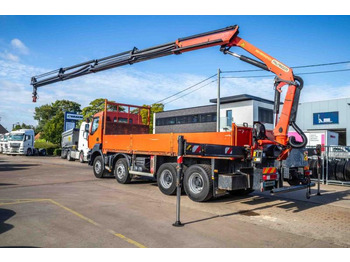 Dropside/ Flatbed truck, Crane truck Renault KERAX 380DXI+E5+PK18TM/4EXT: picture 4