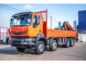 Dropside/ Flatbed truck, Crane truck Renault KERAX 380DXI+E5+PK18TM/4EXT: picture 5