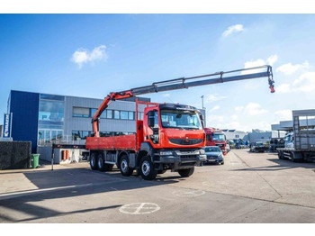 Dropside/ Flatbed truck, Crane truck Renault KERAX 380DXI+E5+PK18TM/4EXT: picture 2