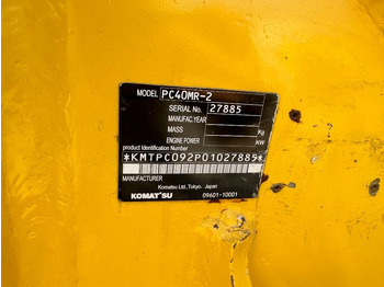 Crawler excavator Komatsu 40MR: picture 3