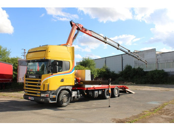 Autotransporter truck, Crane truck Scania R 114 LB340 6X2 L PALFINGER PK16502: picture 2