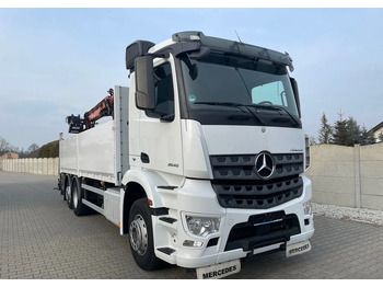 Dropside/ Flatbed truck Mercedes-Benz Arocs 2545, HDS ATLAS 186.3 - PILOT: picture 3