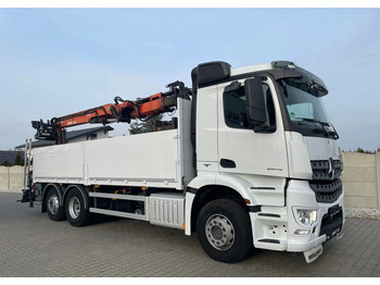 Dropside/ Flatbed truck Mercedes-Benz Arocs 2545, HDS ATLAS 186.3 - PILOT: picture 4