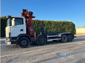 Hook lift truck SCANIA CV R124 SCARRABILE CON GRU E POLIPO: picture 2 Hook lift truck SCANIA CV R124 SCARRABILE CON GRU E POLIPO: picture 2