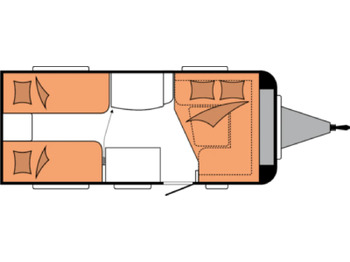 Caravan Wohnwagen Hobby De Luxe 460 LU: picture 3