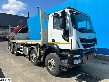 Dropside/ Flatbed truck, Crane truck Iveco X-Way 360 8x4, EURO 6, Palfinger, Remote, Steel suspenion: picture 3