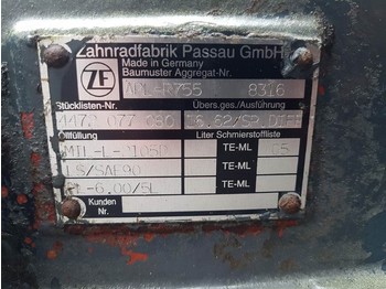 Axle and parts for Construction machinery Ahlmann AZ14-ZF APL-R755-Axle/Achse/As: picture 5