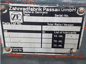 Axle and parts for Construction machinery ZF APL-B775 - 4472075020 - Axle housing/Achskörper: picture 4