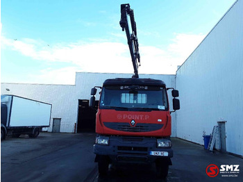 Dropside/ Flatbed truck, Crane truck Renault Kerax 430 Hiab 166B_3-remote: picture 2