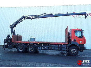 Dropside/ Flatbed truck, Crane truck Renault Kerax 430 Hiab 166B_3-remote: picture 4
