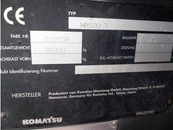 Wheel loader Komatsu WA500-7: picture 2 Wheel loader Komatsu WA500-7: picture 2