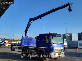 Dropside/ Flatbed truck, Crane truck DAF LF 260 LF 4X2 HIAB 111 B-2 Hiduo Crane Automatic ACC Euro 6: picture 3