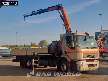 Dropside/ Flatbed truck, Crane truck Volvo FE 280 6X2 NL-Truck Palfinger PK15500 Kran CraneManual Liftachse Euro 4: picture 3