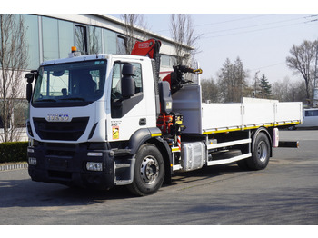 Dropside/ Flatbed truck, Crane truck IVECO STRALIS 310 E6 / HDS FASSI 155 6.2 T / 250 thousand km: picture 2