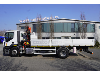 Dropside/ Flatbed truck, Crane truck IVECO STRALIS 310 E6 / HDS FASSI 155 6.2 T / 250 thousand km: picture 3