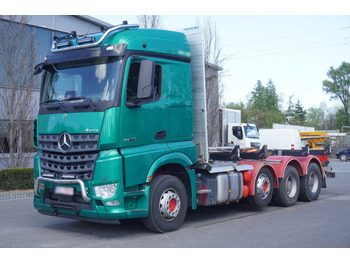Crane truck for transportation of timber Mercedes-Benz Arocs 3563 8 × 4 / 630 HP / steered axle / Logging superstructure: picture 3