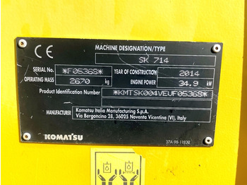Skid steer loader Komatsu SK714 (4077): picture 3 Skid steer loader Komatsu SK714 (4077): picture 3