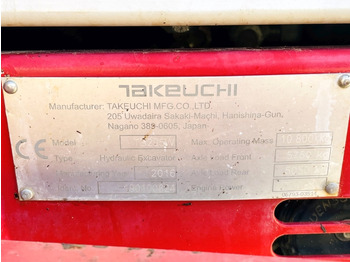 Wheel excavator Takeuchi TB295W (3964): picture 4