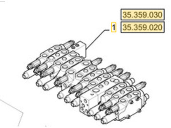 Hydraulic valve CASE