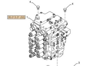 Hydraulic valve CASE