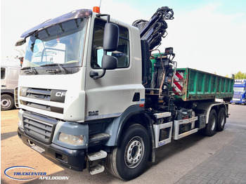 Tipper, Crane truck DAF CF 85.410 ATE, Hiab 166, 6x4 Steel spring: picture 3