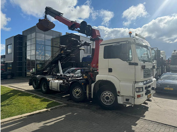 Cable system truck, Crane truck MAN TGA 35.440 8X2 - EURO 4 + HMF 2620K-RC 2018! + REMOTE + HYDRAUTO CABLE LIFT + LIFTING AXLE: picture 4