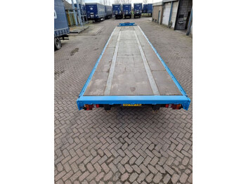 Dropside/ Flatbed trailer Van Hool 13.60 M LONG - 1 M HIGH - SUPER SINGLE TIRES - DRUM BRAKES: picture 5