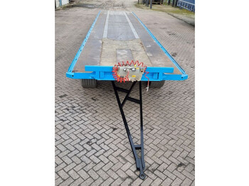 Dropside/ Flatbed trailer Van Hool 13.60 M LONG - 1 M HIGH - SUPER SINGLE TIRES - DRUM BRAKES: picture 2