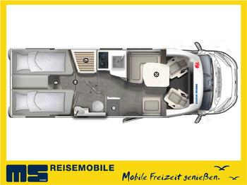 Semi-integrated motorhome Eura Mobil PROFILA T 720 EB /-2026-/ EINZELBETTEN & RAUMBAD: picture 2
