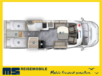 Semi-integrated motorhome EURA MOBIL