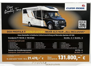 Semi-integrated motorhome EURA MOBIL