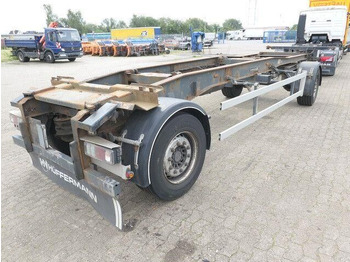 Container transporter/ Swap body trailer Huffermann HSA 18.70, Container, Schlitten, SAF, Luftfed.: picture 3 Container transporter/ Swap body trailer Huffermann HSA 18.70, Container, Schlitten, SAF, Luftfed.: picture 3