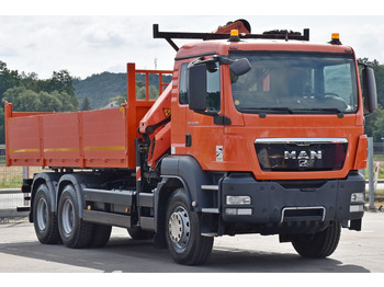 Tipper, Crane truck MAN TGS 26.360 Kipper 6,10m* PK 16001 - KB/FUNK* 6x4: picture 3