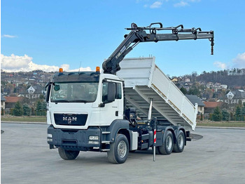 Crane truck, Tipper MAN TGS 26.400 * HIAB 166 ES - 3 HIPRO + FUNK * 6x4: picture 2
