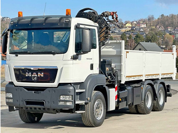 Crane truck, Tipper MAN TGS 26.400 * HIAB 166 ES - 3 HIPRO + FUNK * 6x4: picture 4