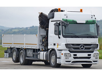 Crane truck, Dropside/ Flatbed truck Mercedes-Benz ACTROS 2544 * HIAB 377 E - 8 HIPRO + FUNK* TOP Mercedes-Benz ACTROS 2544 * HIAB 377 E - 8 HIPRO + FUNK* TOP: picture 4
