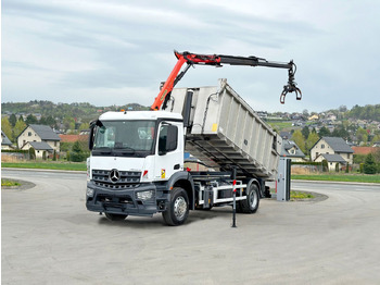 Crane truck Mercedes-Benz AROCS 1830* KIPPER 5,00m * PK 7.501 SLD A + FUNK: picture 2