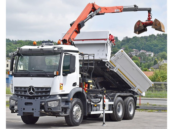 Crane truck, Tipper Mercedes-Benz AROCS 2635* FASSI F165AZ.0.22 + FUNK * 6x4: picture 3