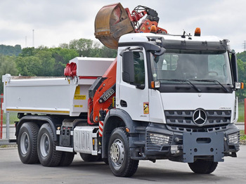Crane truck, Tipper Mercedes-Benz AROCS 2635* FASSI F165AZ.0.22 + FUNK * 6x4: picture 4