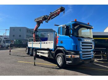 Crane truck Scania R480 LB 8x4/4 FASSI 45t mit JIP: picture 1