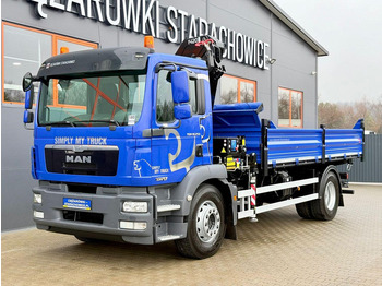 Tipper, Crane truck MAN TGM TGL TGS 18.250 // wywrotka 3-S + HDS HMF 1420 - K2 // bu: picture 2 Tipper, Crane truck MAN TGM TGL TGS 18.250 // wywrotka 3-S + HDS HMF 1420 - K2 // bu: picture 2