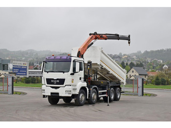 Tipper, Crane truck MAN TGS 35.440 * KIPPER 5,80m + KRAN * TOPZUSTAND: picture 2