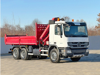 Tipper, Crane truck Mercedes-Benz ACTROS 2636* KIPPER 5,25 + BORDMATIC / 6x4: picture 3